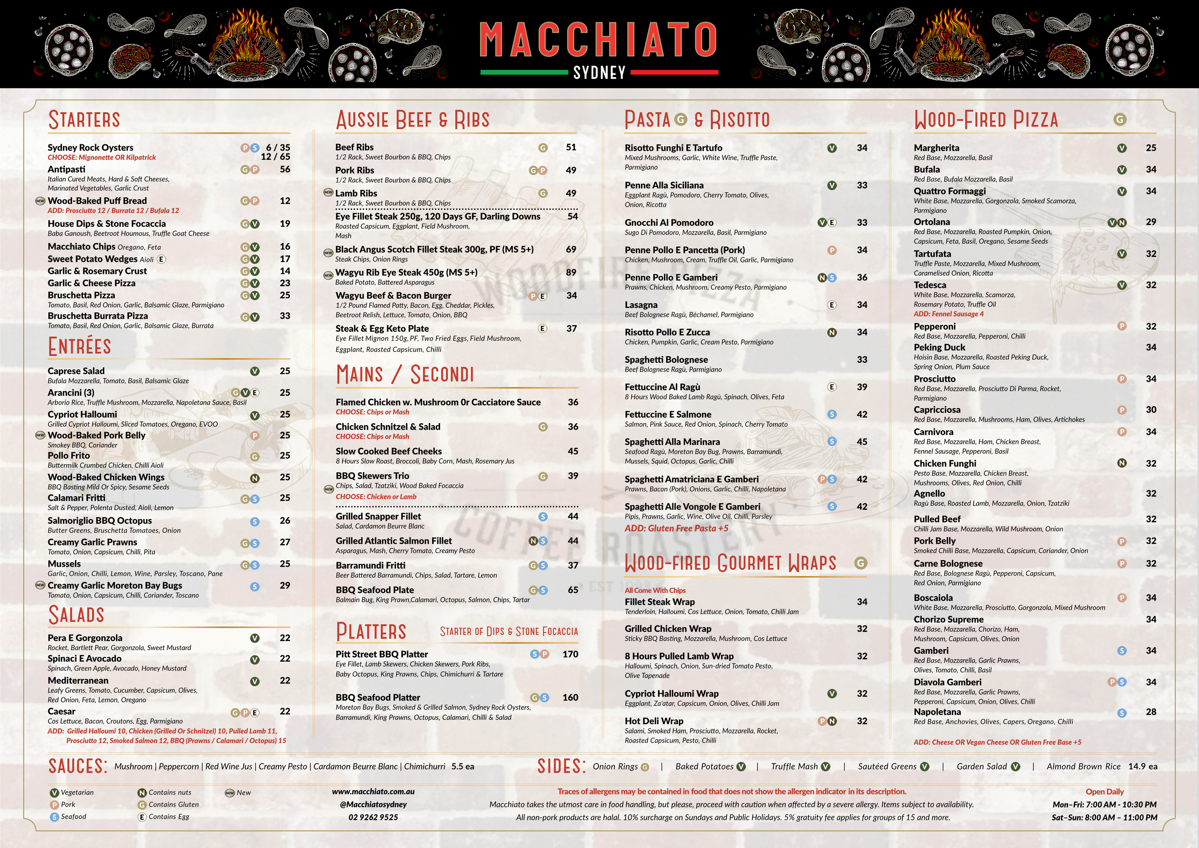Lunch & Dinner menu