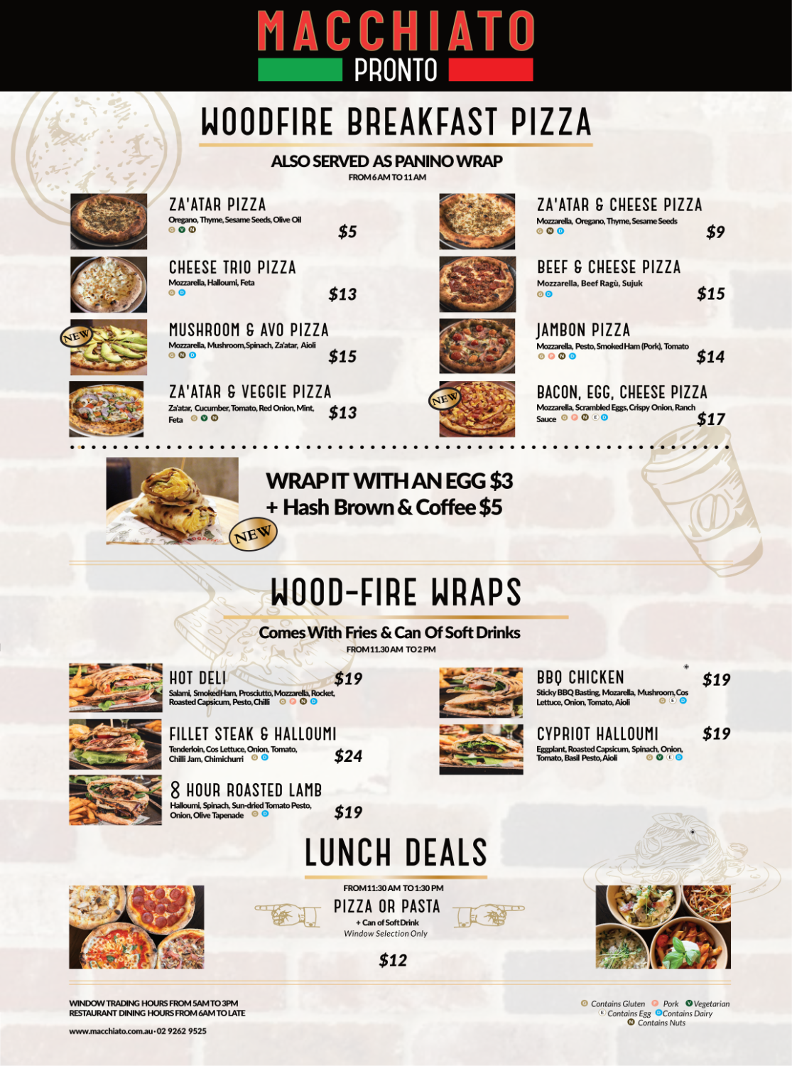 Food menu