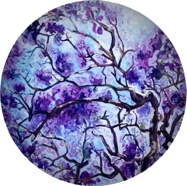 VIEW THROUGH THE JACARANDA
